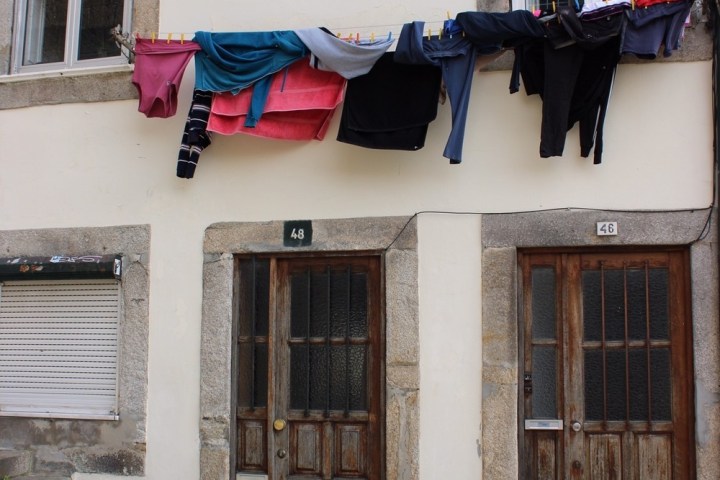 a close up of a stone building