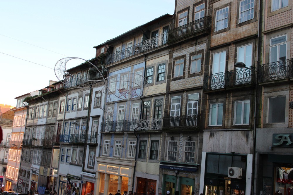 a city street in front of a building